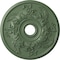 Ekena Millwork Acanthus Twist Medallion (Canopies up to 8 3/8"), 23 5/8"OD x 4 5/8"ID x 1 7/8"P, Athenian Green CM23ACAGF - alternate 1
